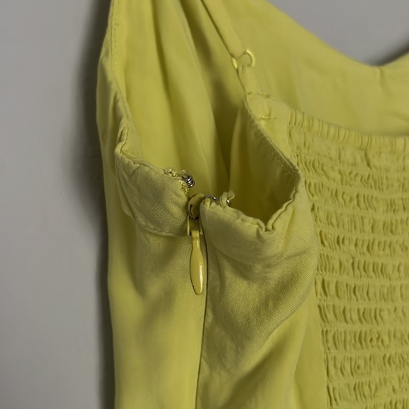 Old Navy Thin Strap mini dress yellow Small Petite - Picture 5 of 9